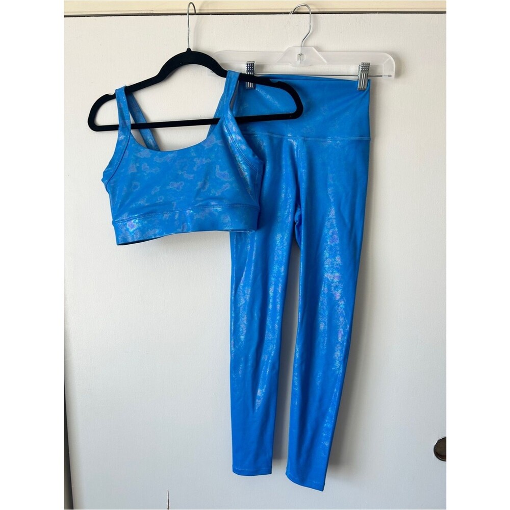 Carbon38 Shiny Royal Blue Sports Bra- HAVE SET BUNDLE!